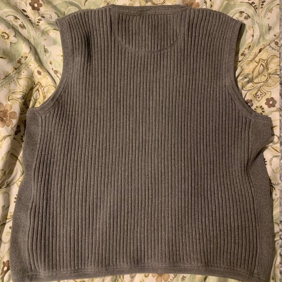 · Large Eddie Bauer 100% Cotton Vintage Vest - Picture 3 of 3